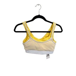 NEW Cleo Harper Sports Bra Size XS Womens Harmony Bralet Yellow With Pads Run